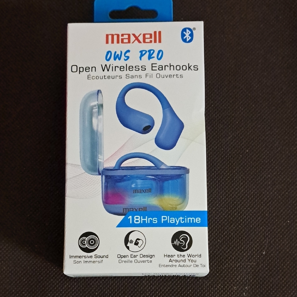 Maxell Blue Open Wireless Earhooks - Picture 11 of 11
